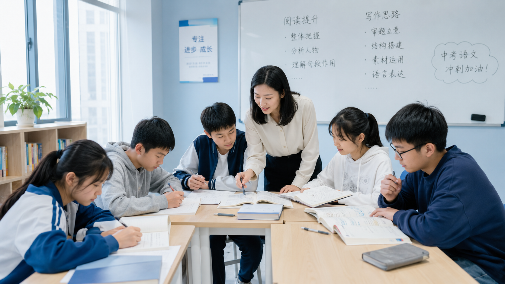 初中语文冲刺班课程封面