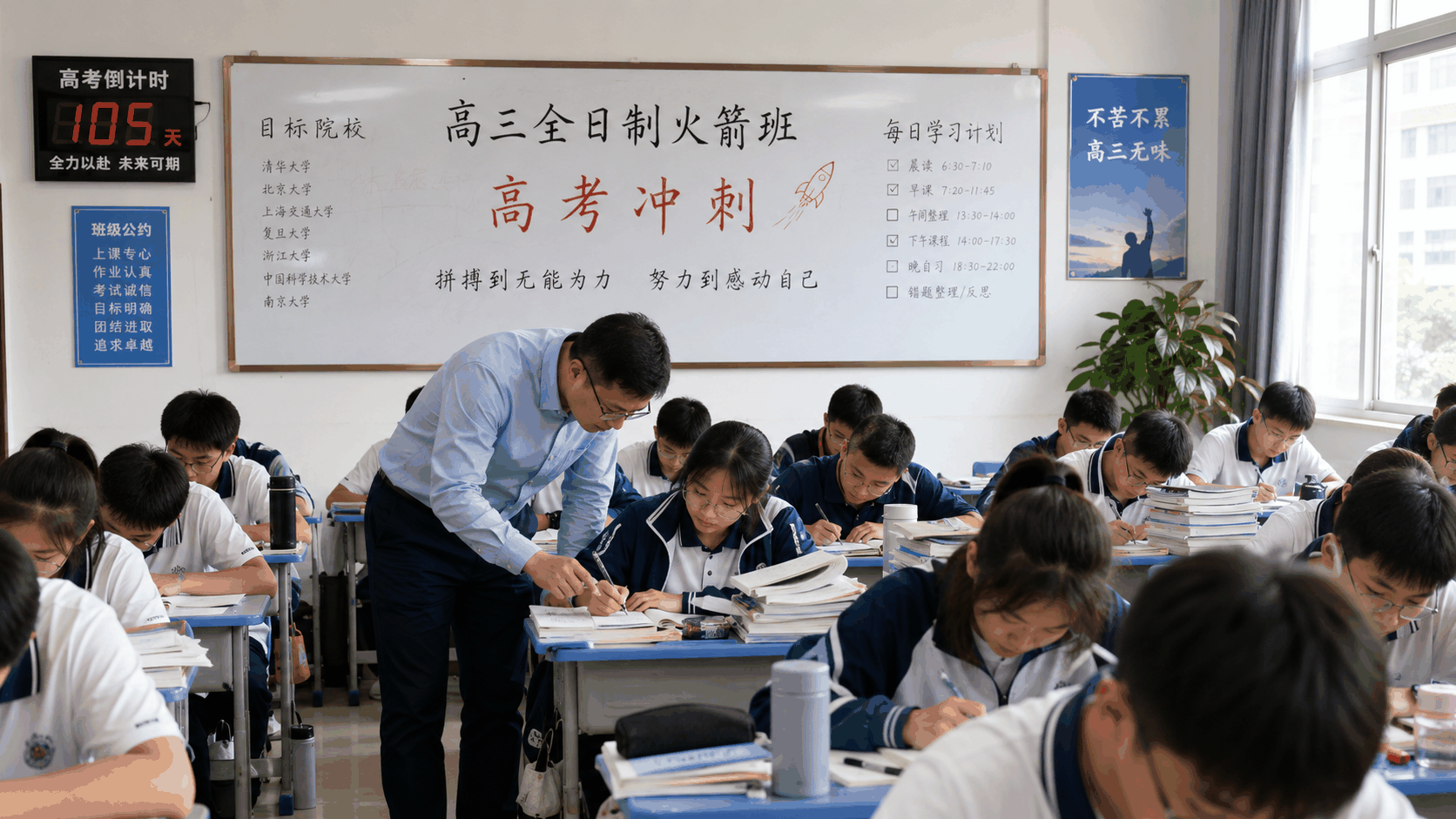 高三全日制火箭班课程封面